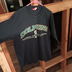 NFL Dolphins Long Sleeve Tee - Dark Blue